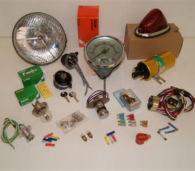 Electrical parts for classic and vintage cars and motorcycles